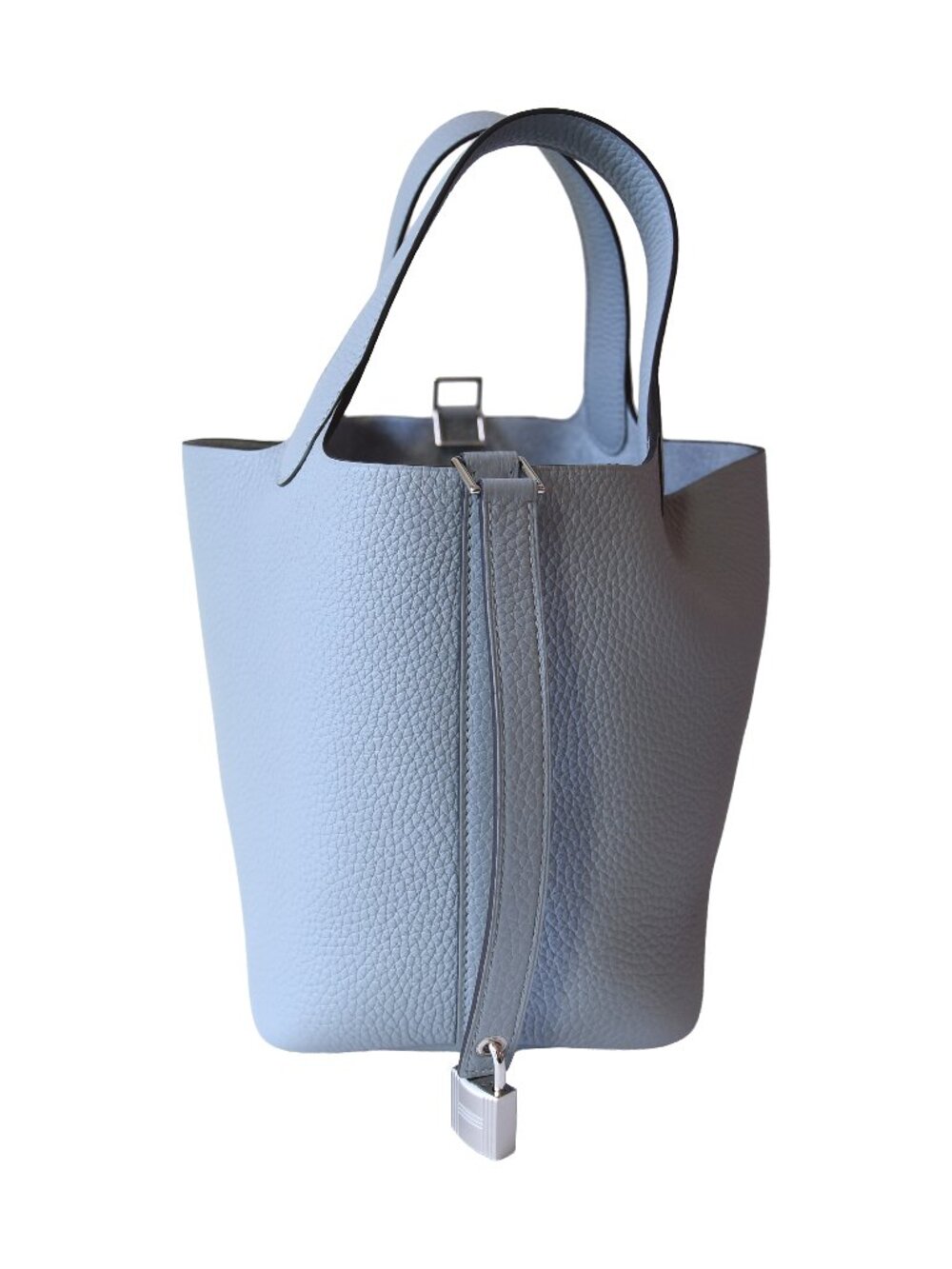 Hermes Picotin Lock 18 Clemence Palladium Hardware Grey